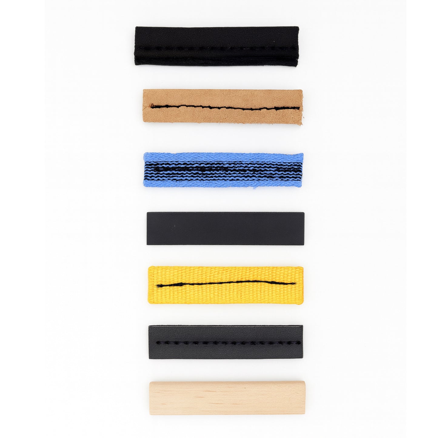 Standard IGP/ Schutzhund Tracking Articles - 7 articles (Wood, 2*Leather,2* Nylon, Felt and Plastic)