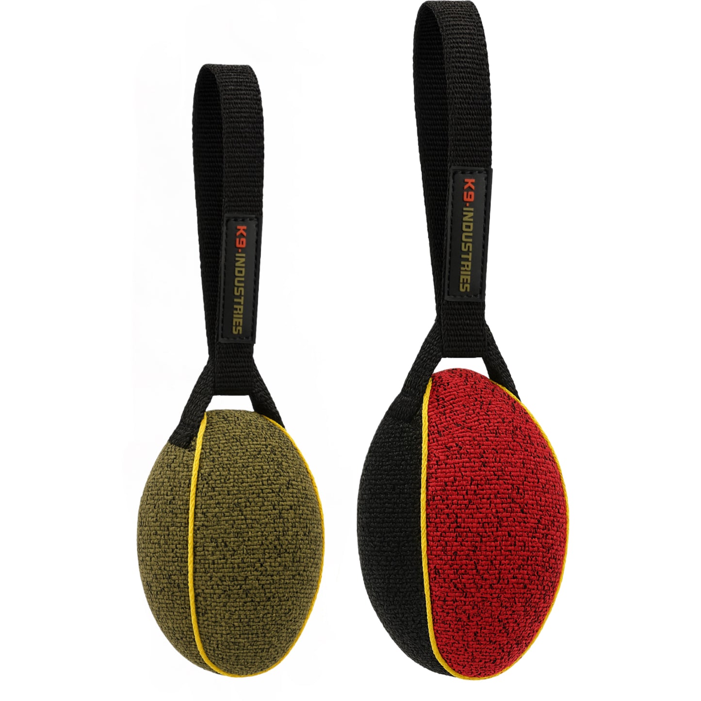 Football-Shaped Bite Tug for Working Dogs