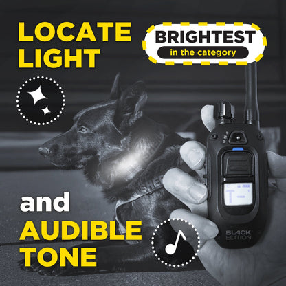 Dogtra 1900X Black Edition light and tone