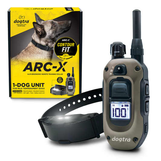Dogtra ARC-X 1-dog unit: remote and slim e-collar