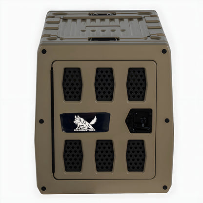 The "Fortress" Heavy-Duty Insulated K9 Crate – 2.4" Thick Walls for Extreme Protection