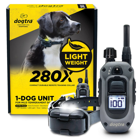 Dogtra 280X 1-dog unit: remote, e-collar and box