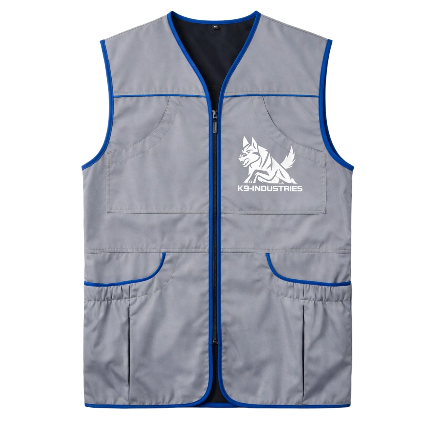 Professional Dog Trainer Vest – Premium Multi-Pocket Training Vest for Everyday Work with Working Dogs-Grey
