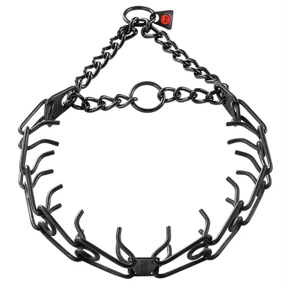 Herm Sprenger blackened stainless steel prong collar, Made in Germany