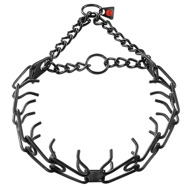 Herm Sprenger blackened stainless steel prong collar, Made in Germany