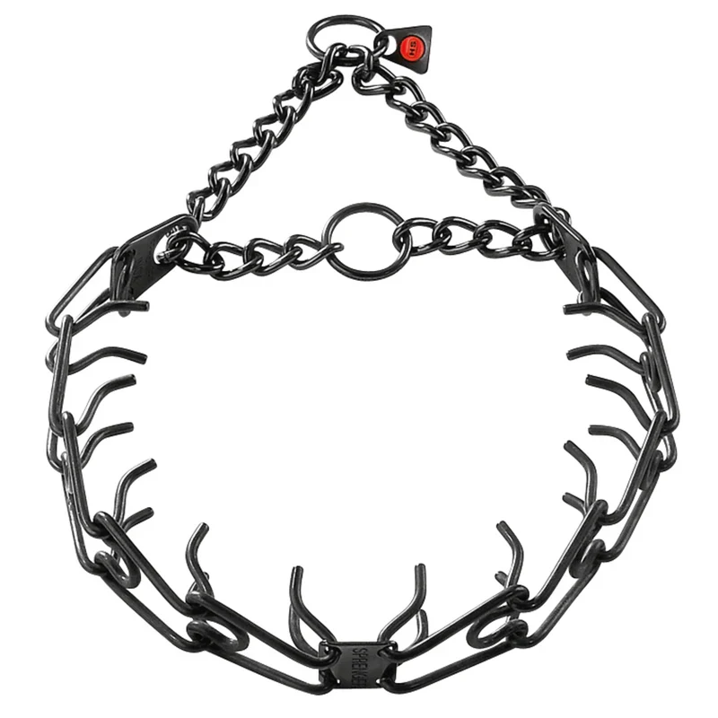 Herm Sprenger Prong Collar for Border Collies - Blackened Stainless Steel (Small, 2.25 mm, Made in Germany)