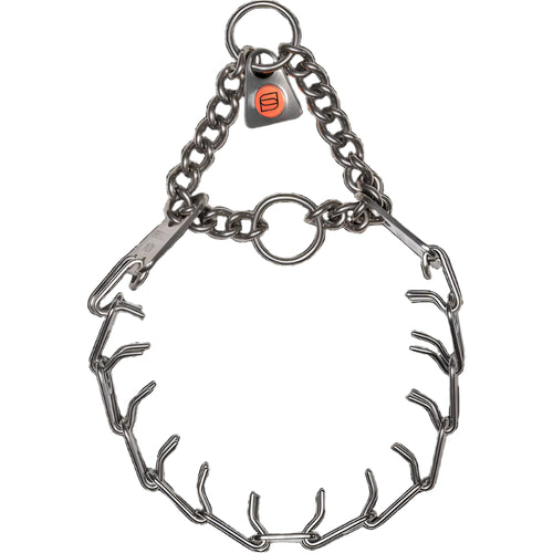 MICRO-PLUS Training Collar with Center-Plate, Dead Ring, & Assembly Chain (Stainless Steel) - 1.5mm Wire Gauge