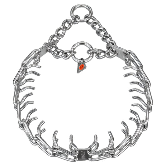 ULTRA-PLUS Training Collar with Center-Plate, Assembly Chain, 2 rings - Stainless Steel (3.0 mm Short Version)