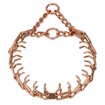 ULTRA-PLUS Training Prong Collar with Center-Plate, Assembly Chain, 2 rings - CUROGAN, 3.0 mm (Short Version)