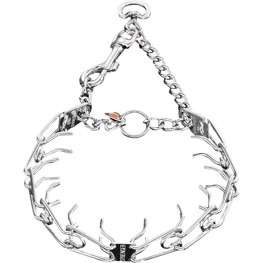 ULTRA-PLUS Training Collar with Center-Plate & Assembly Chain (Stainless Steel) - Snap Hook