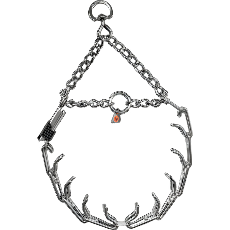 ULTRA-PLUS Training Collar with Center-Plate, Assembly Chain, and ClicLock - Stainless Steel