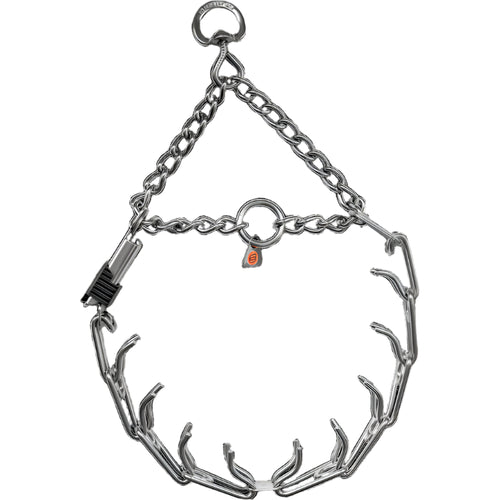 ULTRA-PLUS Training Collar with Center-Plate, Assembly Chain, and ClicLock - Stainless Steel