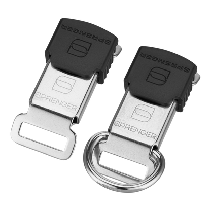 Herm Sprenger ClicLock stainless steel buckle range with and without D-ring
