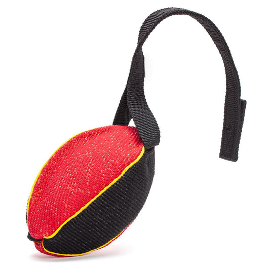 Football-Shaped Bite Tug for Working Dogs- Small size