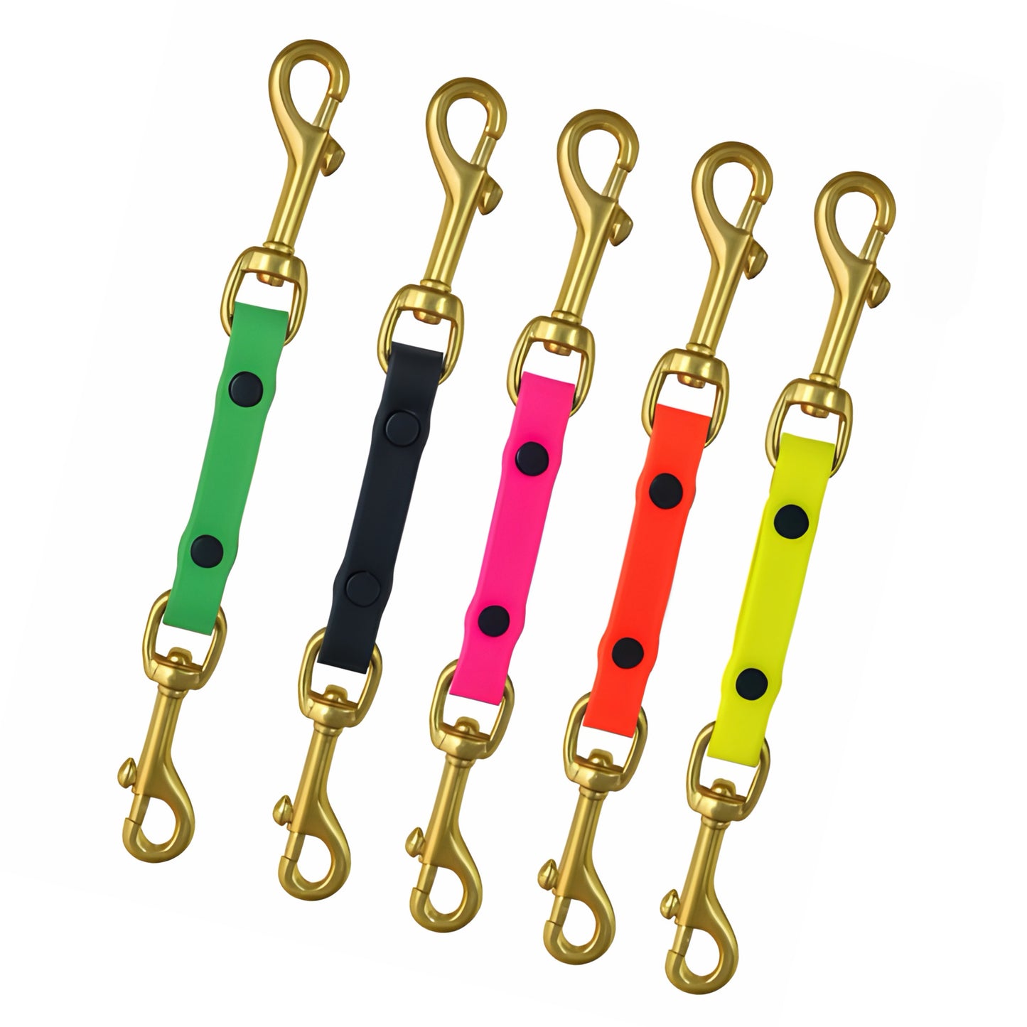 PowerFlex Collar Backup Clip – 20 cm (7.8 in) | 13 mm Width | Solid Brass Snap Hook | Waterproof Safety Connector