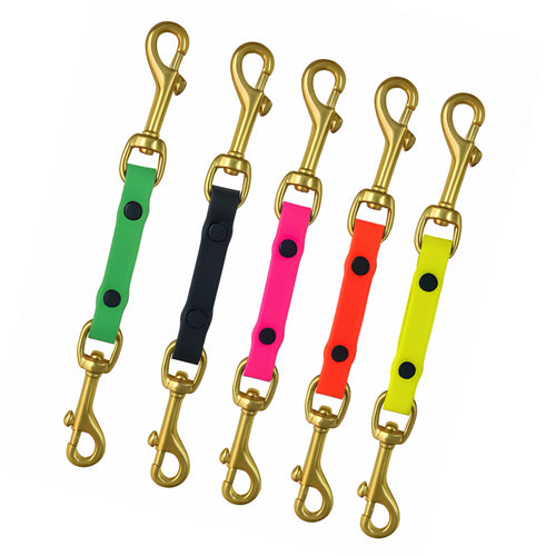 PowerFlex Collar Backup Clip – 20 cm (7.8 in) | 13 mm Width | Solid Brass Snap Hook | Waterproof Safety Connector