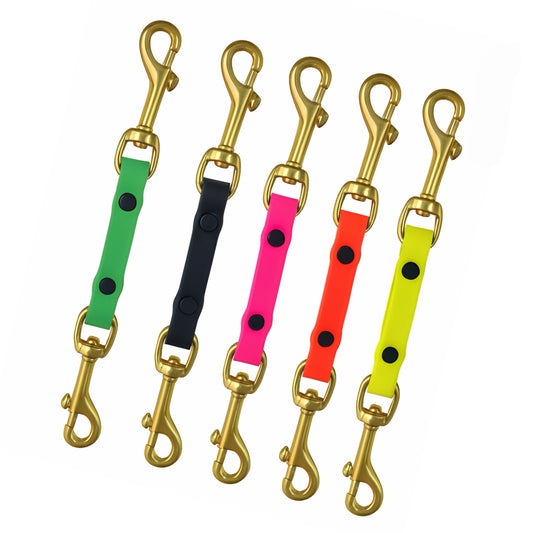 PowerFlex Collar Backup Clip – 20 cm (7.8 in) | 13 mm Width | Solid Brass Snap Hook | Waterproof Safety Connector