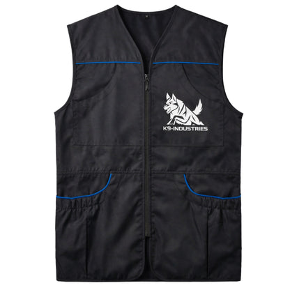 Professional Dog Trainer Vest – Premium Multi-Pocket Training Vest for Everyday Work with Working Dogs-Black