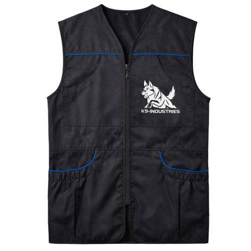 Professional Dog Trainer Vest – Premium Multi-Pocket Training Vest for Everyday Work with Working Dogs-Black