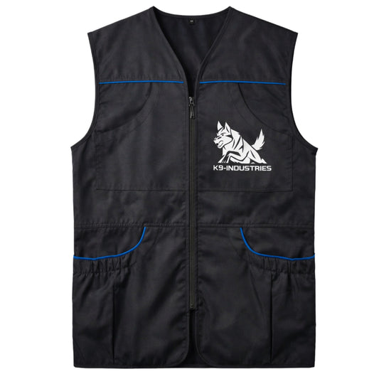 Professional Dog Trainer Vest – Premium Multi-Pocket Training Vest for Everyday Work with Working Dogs-Black