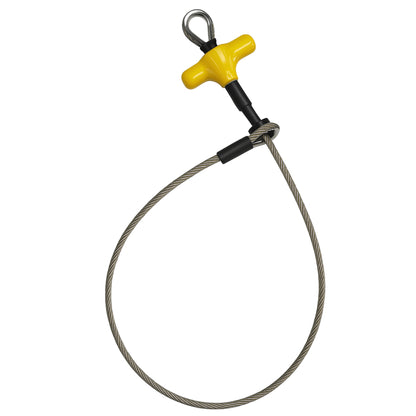 Professional Dog Choke Collar – 4 mm Stainless Steel with Handle and Stopper