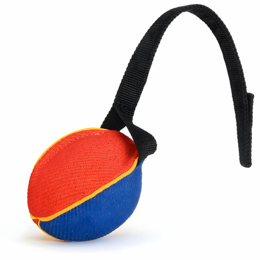 Football-Shaped Bite Tug for Working Dogs- Extra Small Size