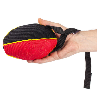 Football-Shaped Bite Tug for Working Dogs- Small size