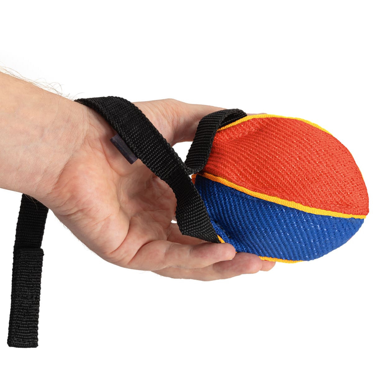 Football-Shaped Bite Tug for Working Dogs- Extra Small Size