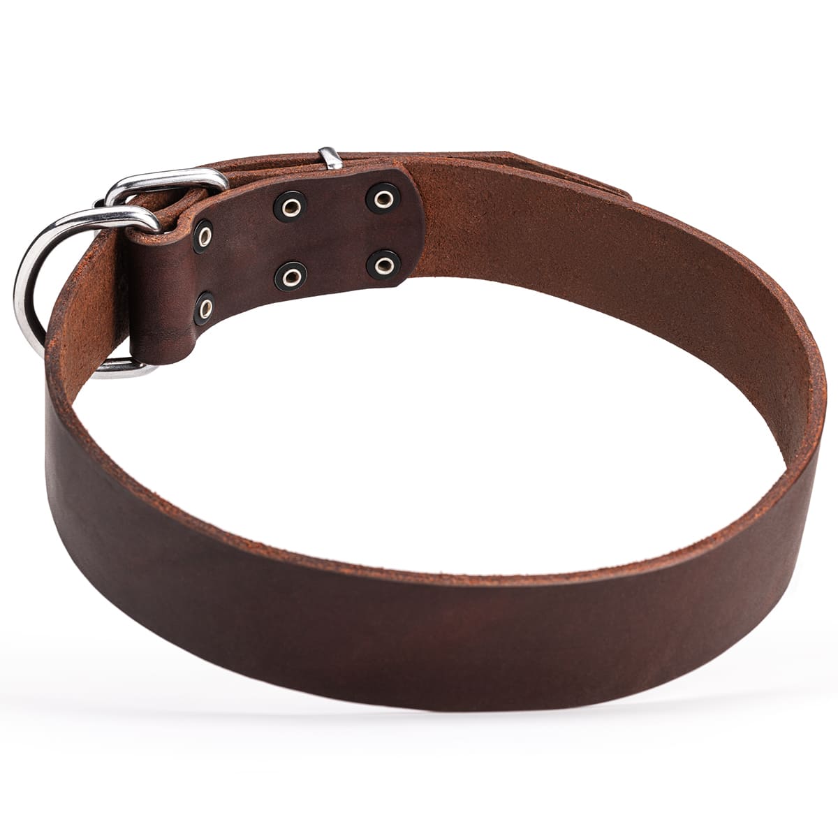 The Classic Handcrafted 1-Ply Leather Dog Collar (40mm)
