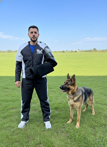 Full Protection Competition/ Training Suit – Premium Dog Training Gear (Jacket + Scratch Pants + Removable Sleeve)