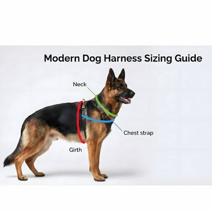 Professional Full-Grain Agitation Leather Dog Harness Built for Heavy-Duty Training