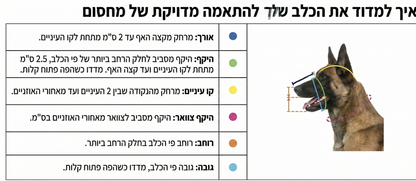 Metal wire dog muzzle with padded leather straps