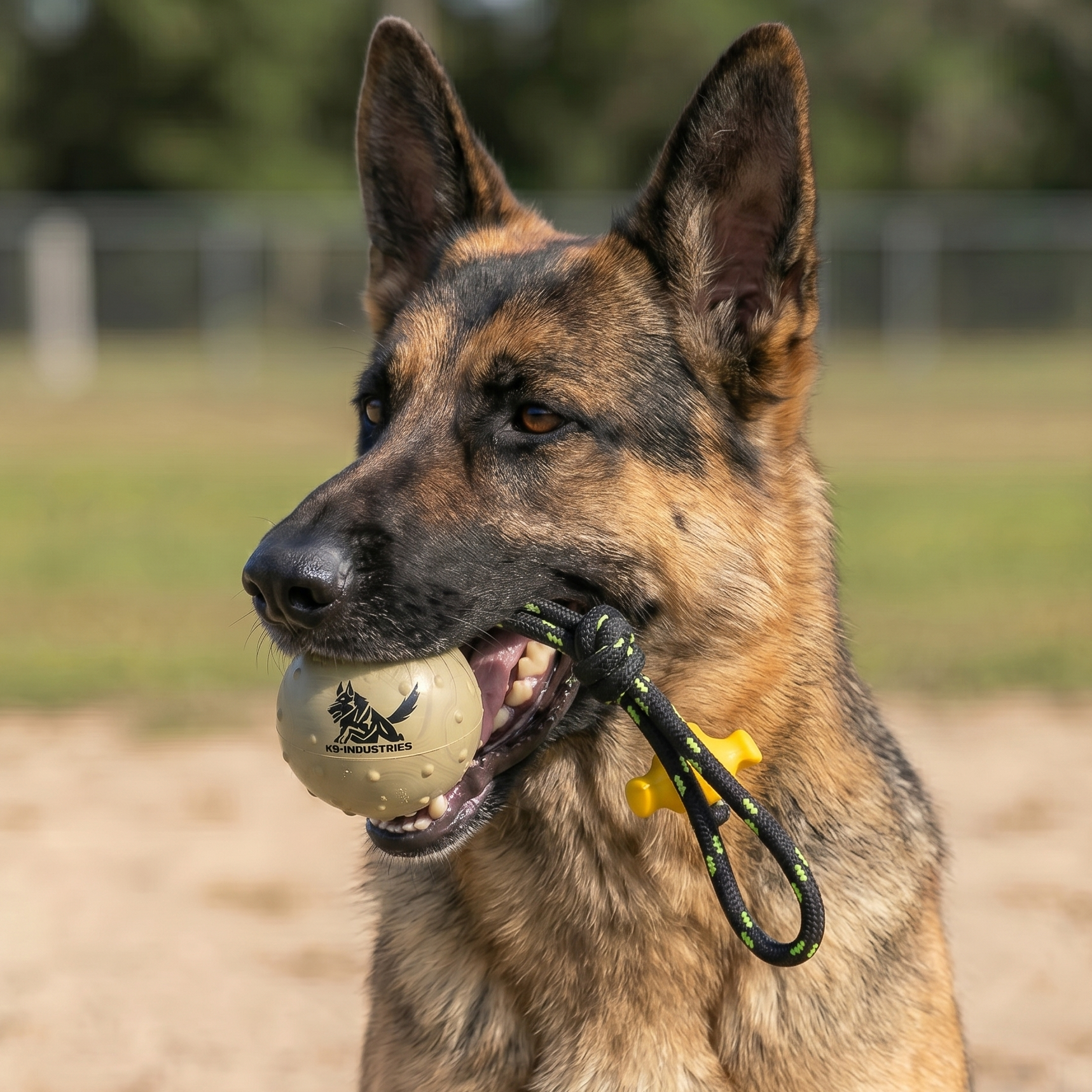 Ultimate rubber training ball for German Shepherds