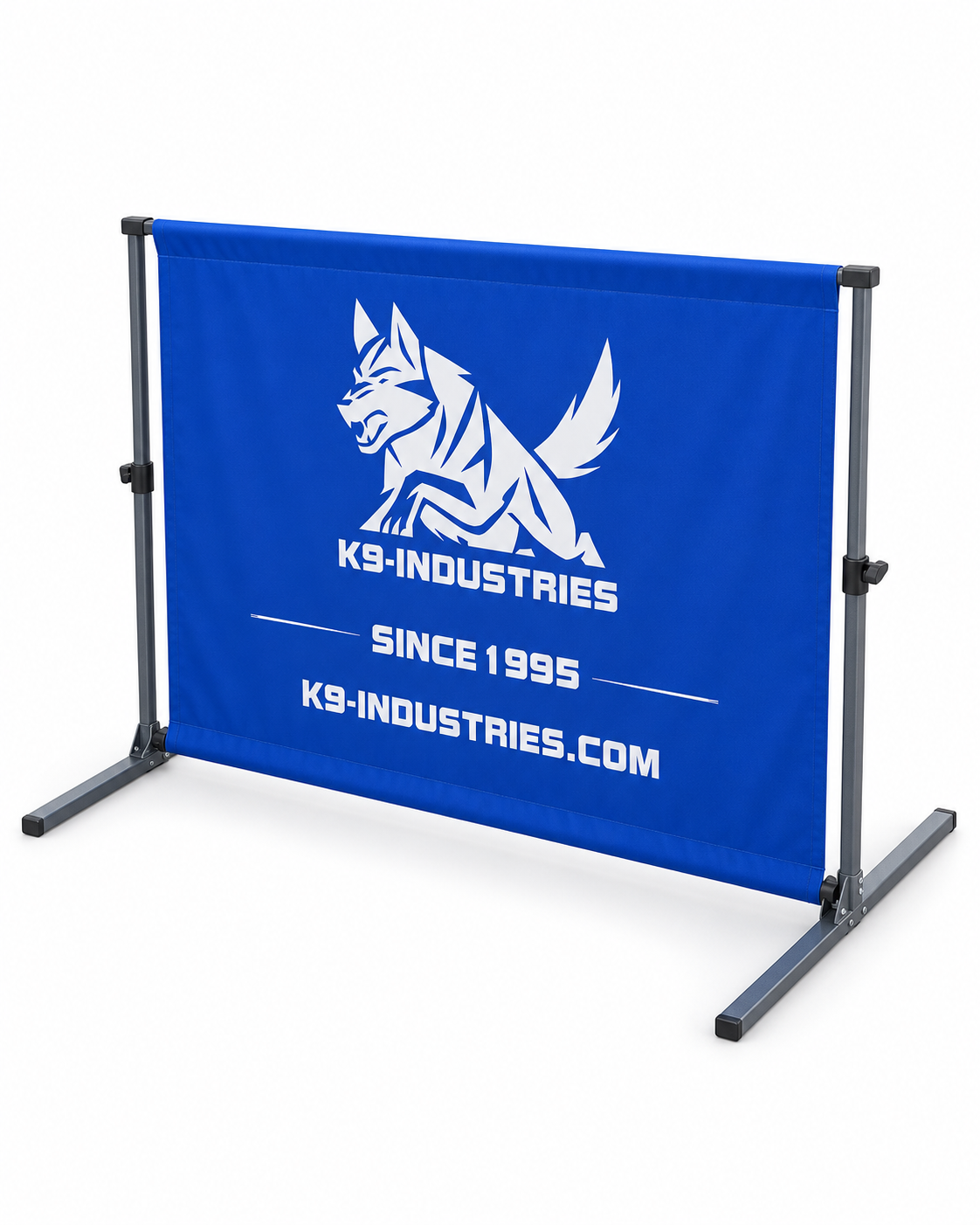 Blue IGP hurdle with removable long-jump frame - K9-Industries