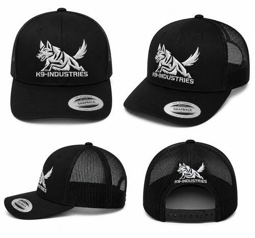 K9 Industries mesh trucker cap - black
