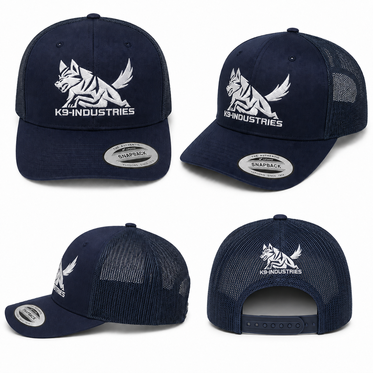 K9 Industries Mesh Trucker Cap - Navy