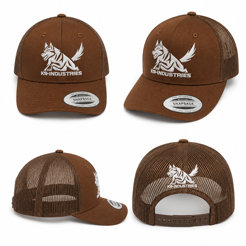 K9 Industries mesh trucker cap - brown