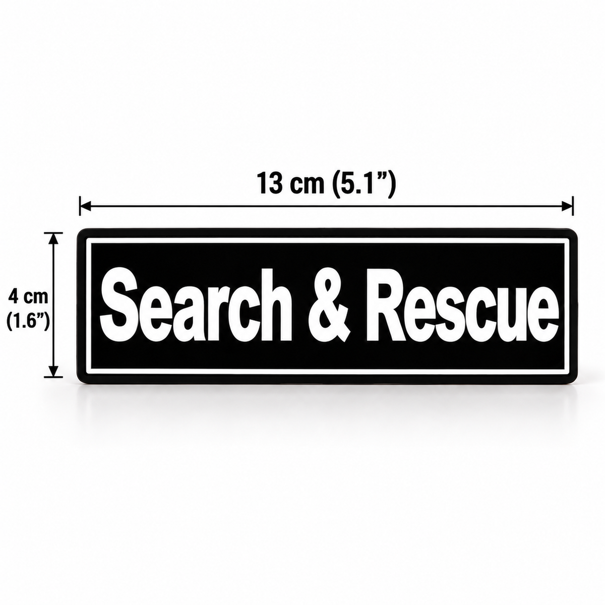 SEARCH and RESCUE printed K9 patch 13 x 4 cm with hook and loop back, set of 2 - K9-Industries