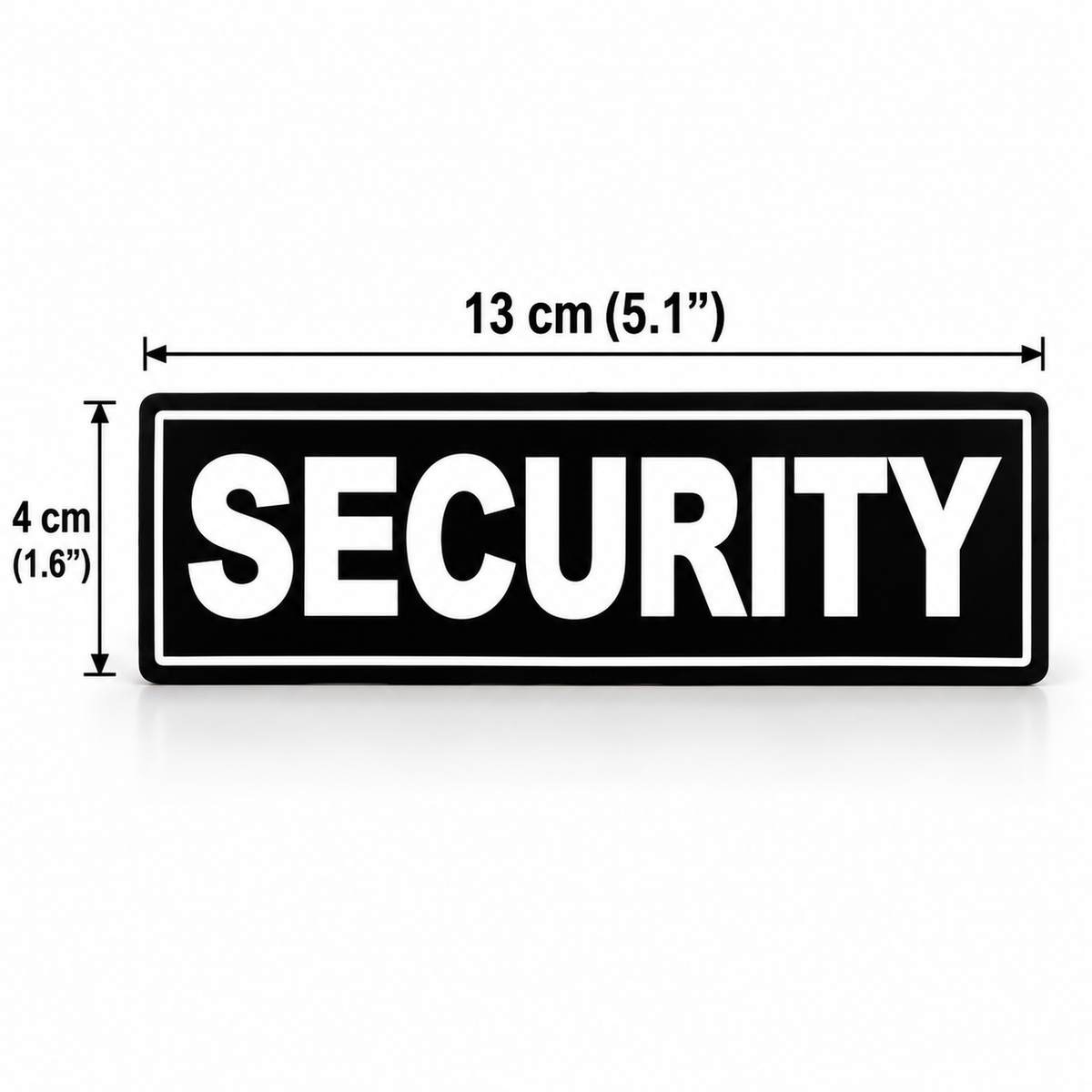 SECURITY printed K9 patch 13 x 4 cm with hook and loop back, set of 2 - K9-Industries