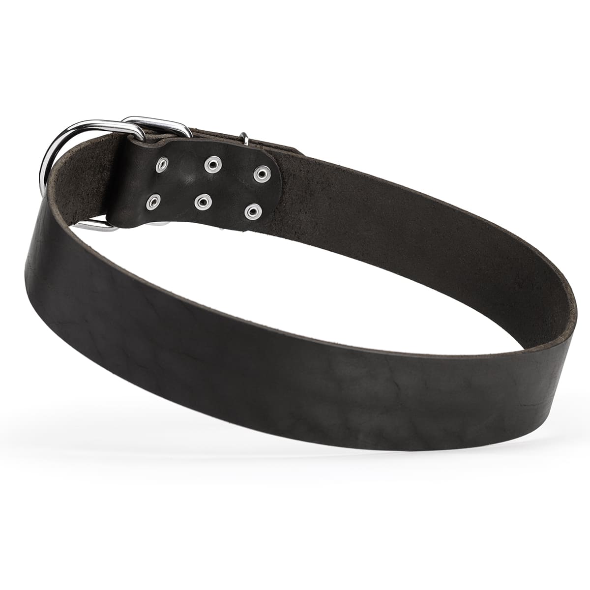 Extra Wide 2-Inch (50mm) Single-Ply Leather Dog Collar