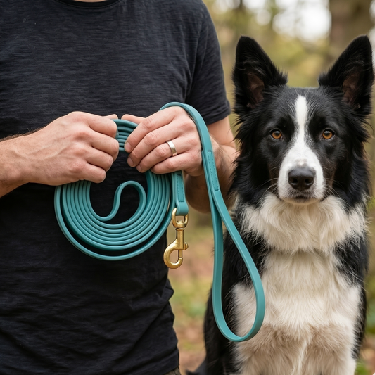 PowerFlex leash for Border Collie in many colors
