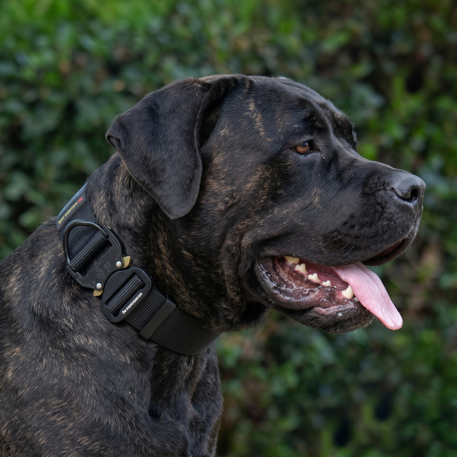 Tactical nylon collar for Cane Corso