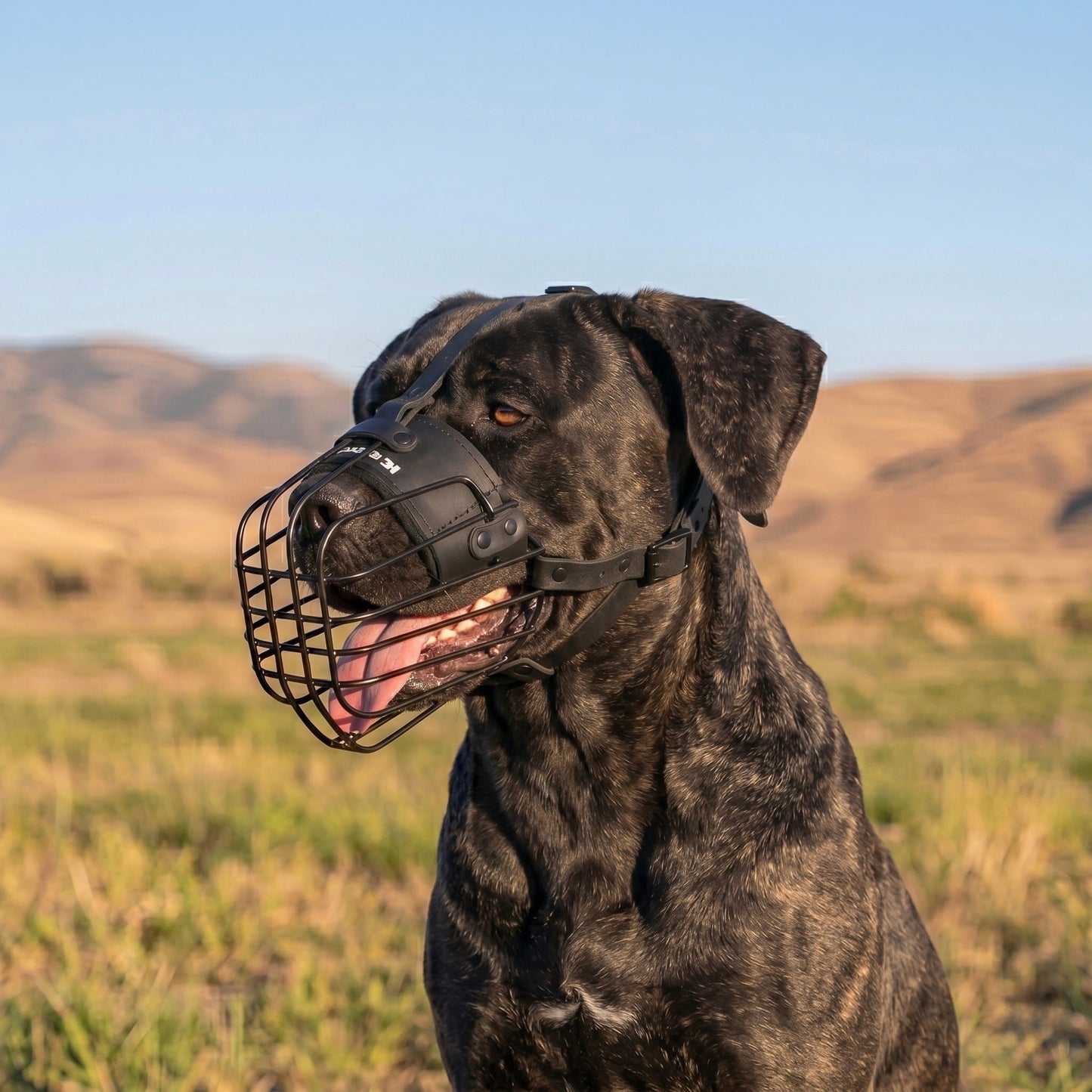 3D metal wire muzzle for Cane Corso