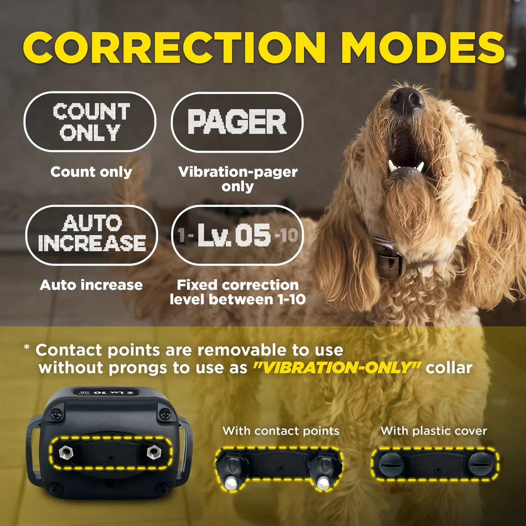 Dogtra Smart NoBark correction modes