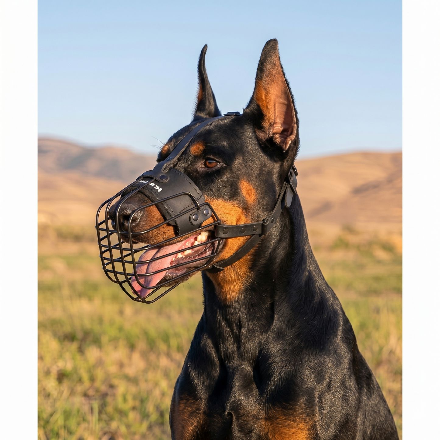 3D metal wire muzzle for Doberman
