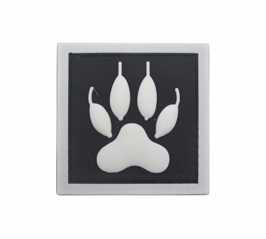 Dog paw PVC glow in the dark patch