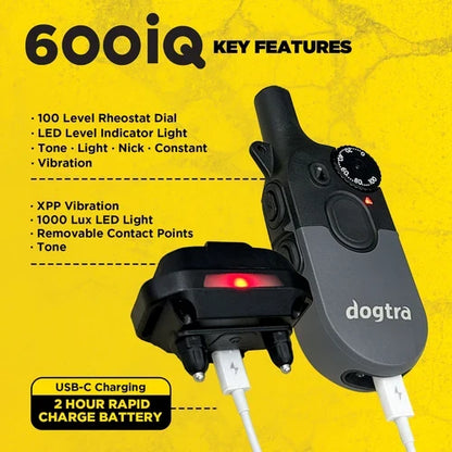 Dogtra 600iQ (200iQ) Remote Dog Training Collar - 2026 Model
