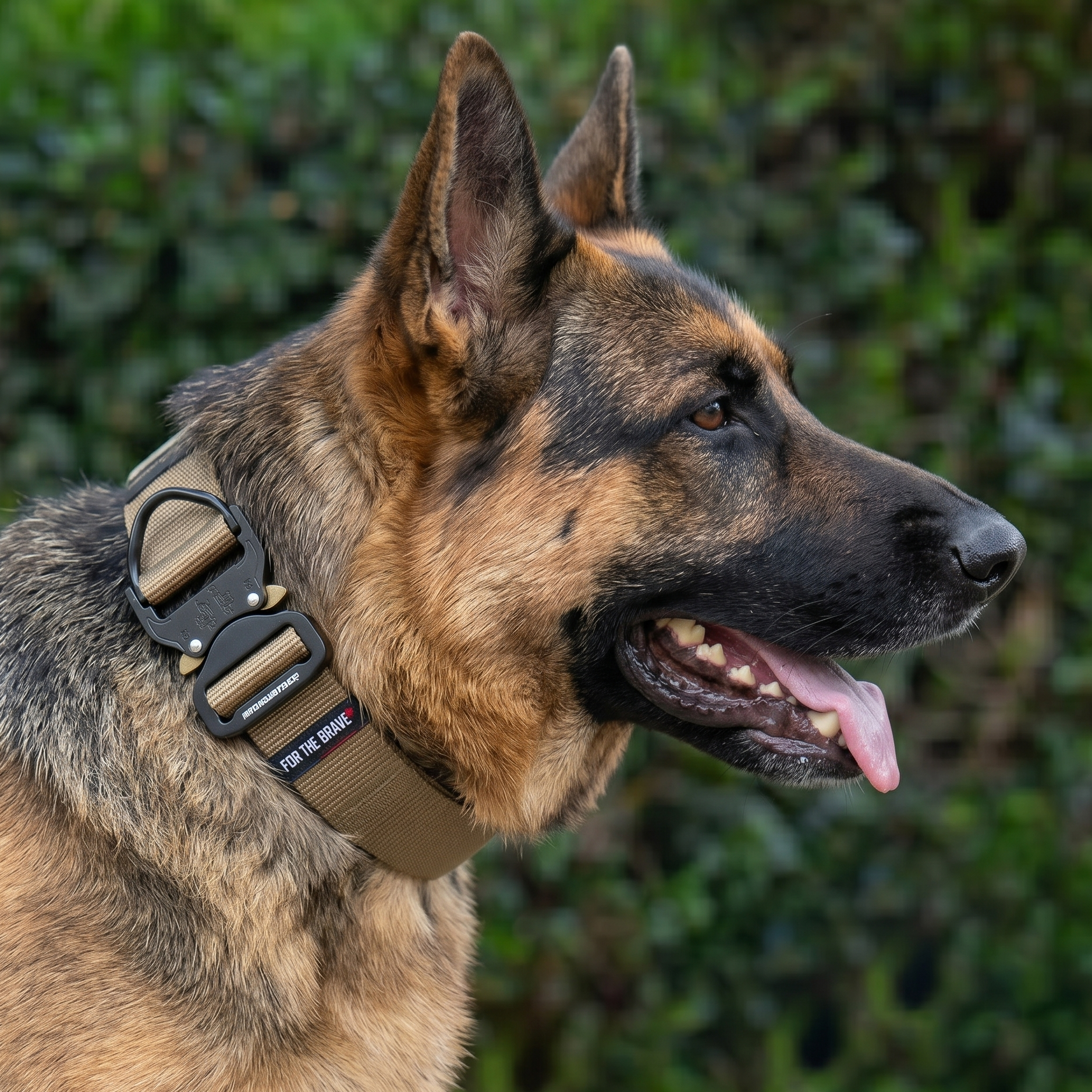 Professional tactical nylon collar for German Shepherds