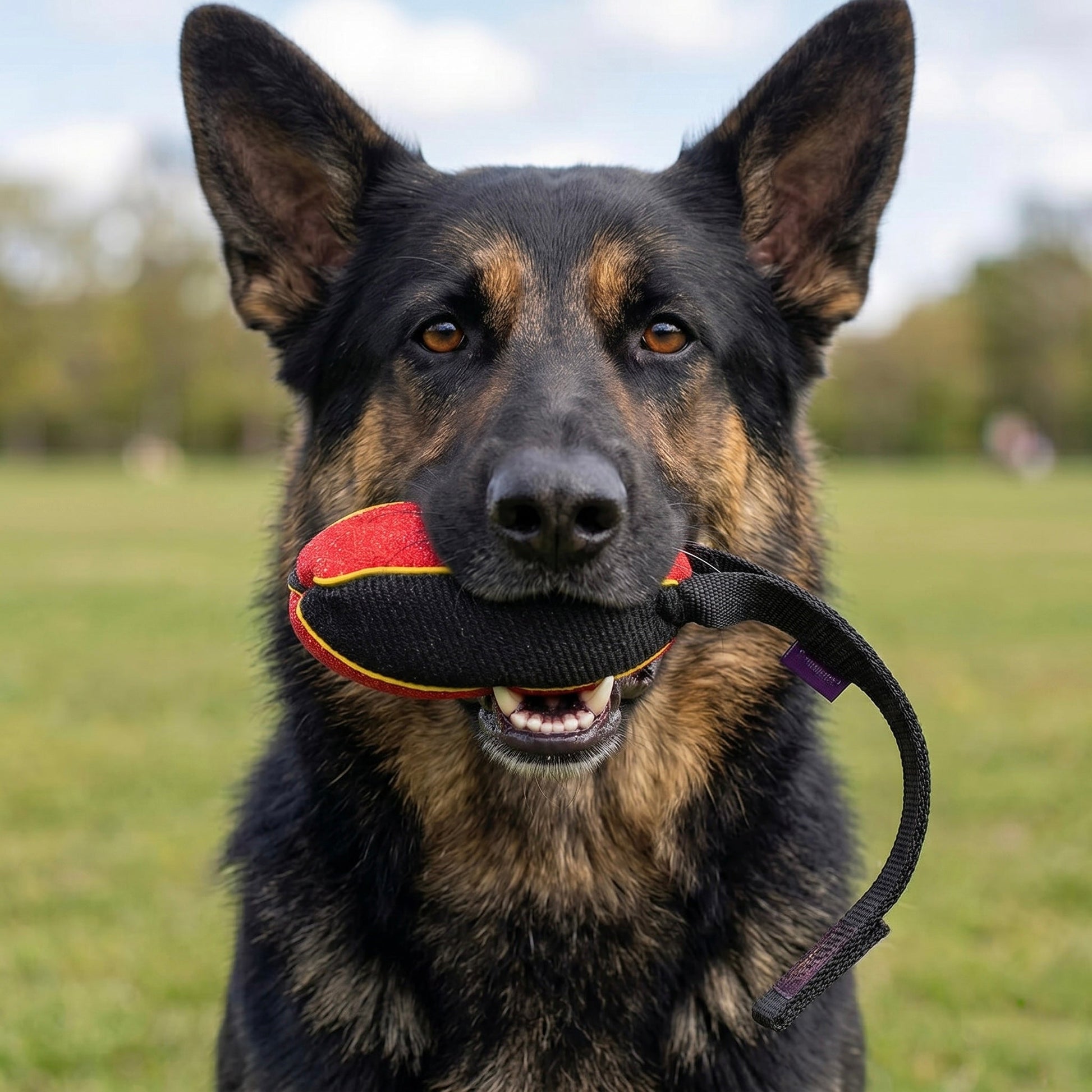 French linen watermelon bite toy for German Shepherds