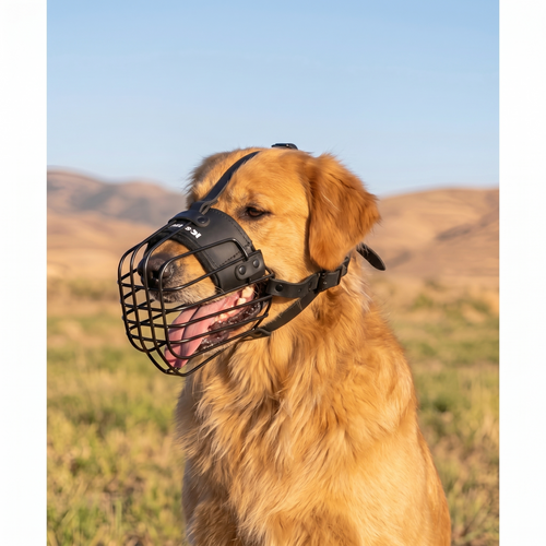 3D metal wire muzzle for Golden Retriever